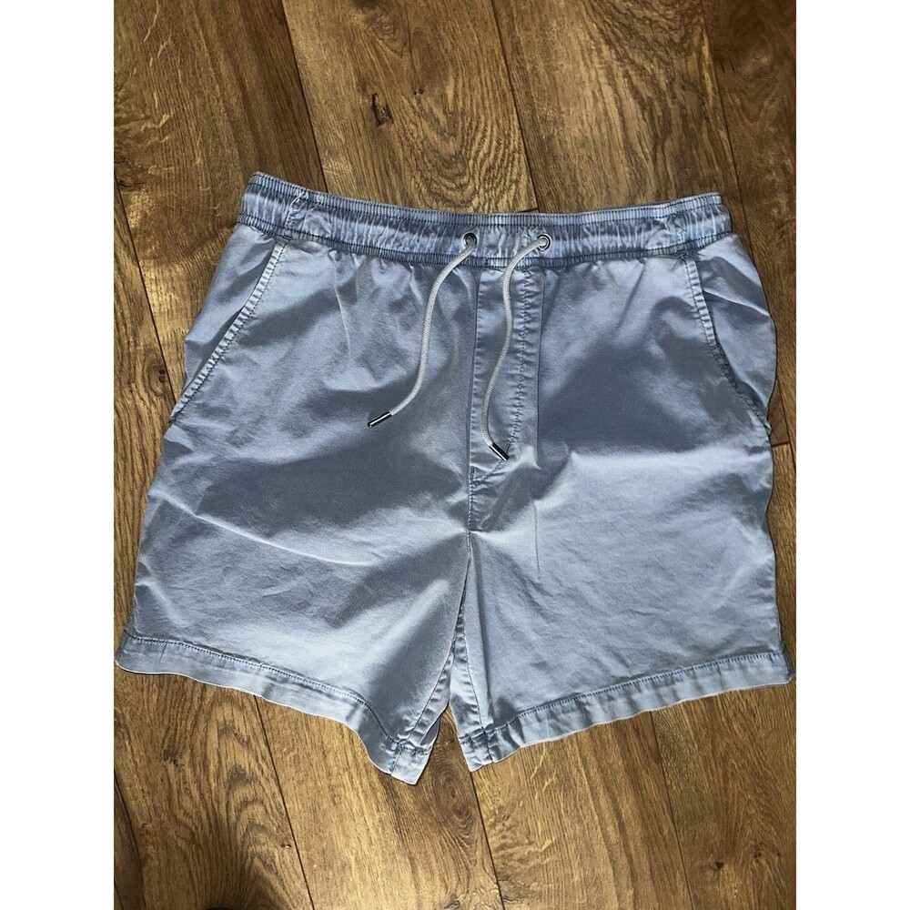 American Eagle Flex Shorts Mens size Small Chino Blue Stretch Pull On Pockets